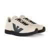 Uomo EMPORIO ARMANI | Sneakers In Pelle E Tessuto Con Patch Logo Beige