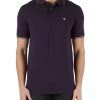 Uomo EMPORIO ARMANI | Polo In Cotone Piquet Stretch Essential Viola