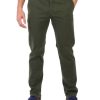 Uomo REPLAY | Pantalone Brad Slim Fit In Cotone Stretch Verde Scuro