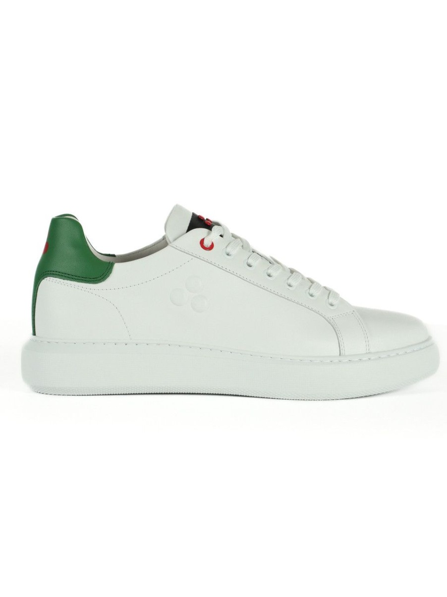 Uomo PEUTEREY | Sneakers In Pelle Helica 02 Verde