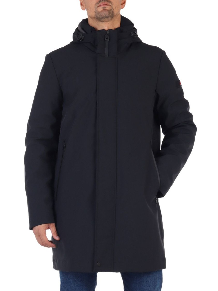 Uomo PEUTEREY | Giaccone Water Repellent Albali Kp 01 Primaloft Insulation Nero