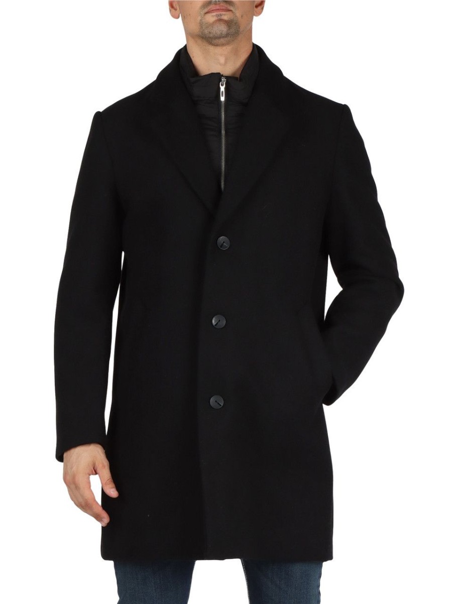 Uomo ANTONY MORATO | Cappotto Rupert Regular Fit Con Inserto Trapuntato Rimovibile Nero