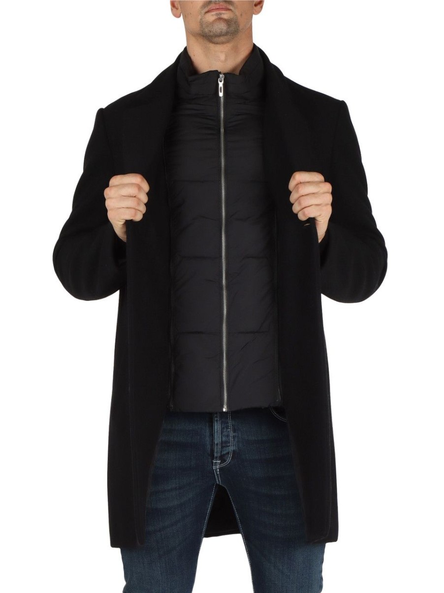 Uomo ANTONY MORATO | Cappotto Rupert Regular Fit Con Inserto Trapuntato Rimovibile Nero