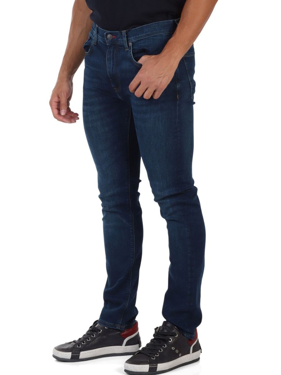 Uomo TOMMY HILFIGER | Pantalone Jeans Cinque Tasche Bleecker Silm Fit Blu