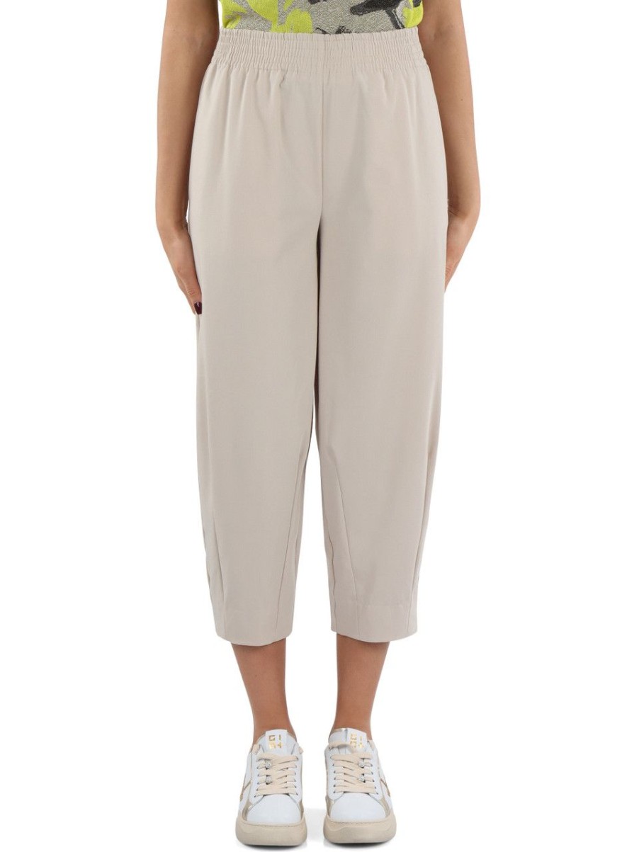 Donna ALESSIA SANTI | Pantalone In Misto Viscosa Adele Beige