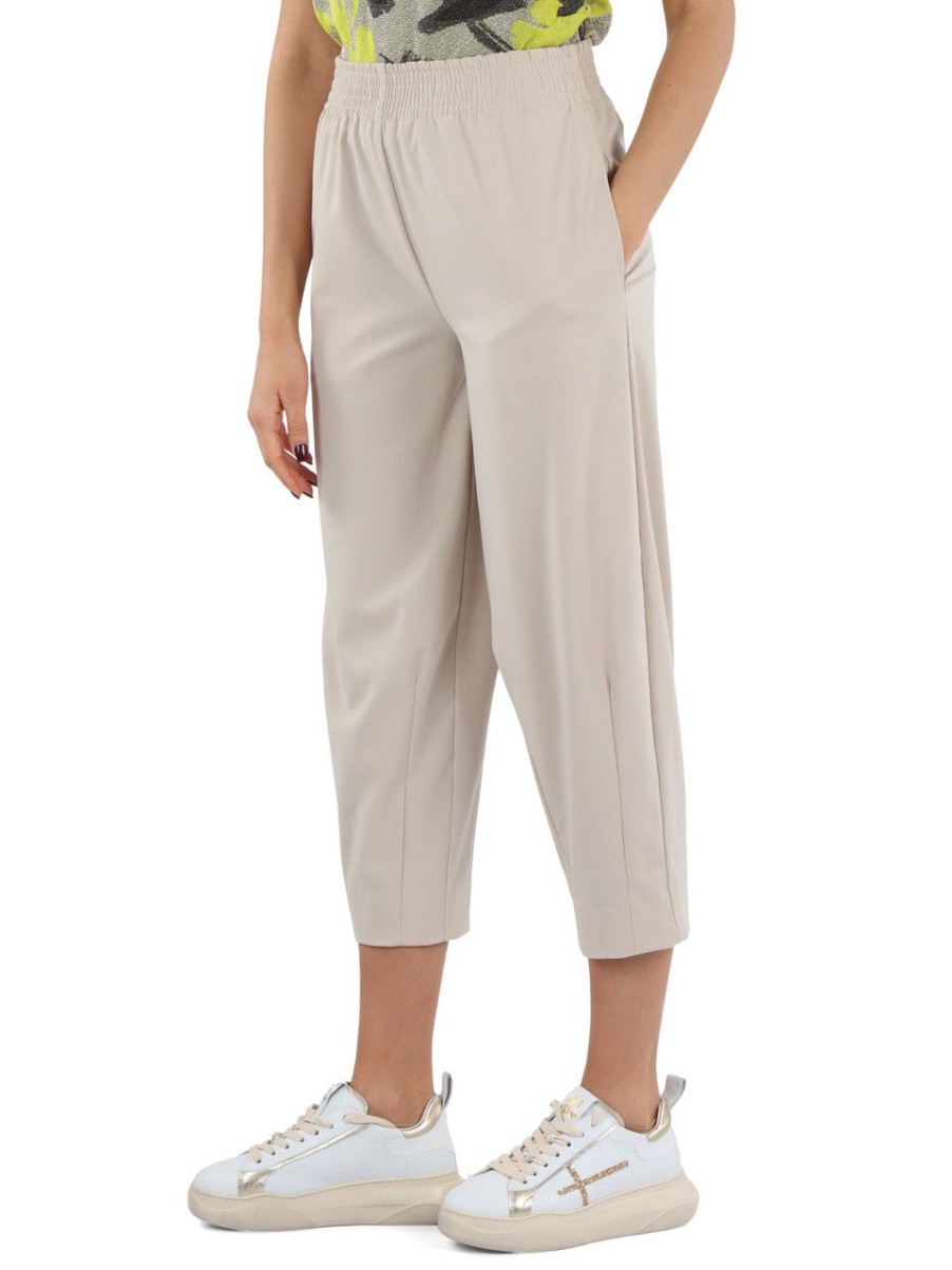 Donna ALESSIA SANTI | Pantalone In Misto Viscosa Adele Beige