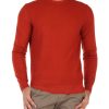 Uomo FAMA | Luxury: Maglia Girocollo In Lana Vergine Merino Extrafine Rosso