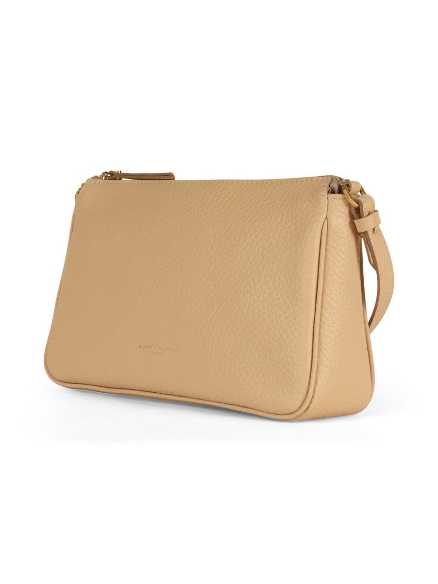 Donna GIANNI CHIARINI | Borsa A Mano In Pelle Bubble Brooke Nude