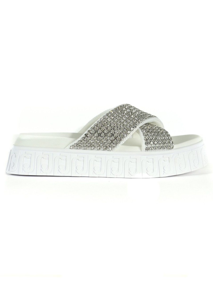 Donna LIU JO | Sandali Lovely Sandal 02 Con Strass Bianco