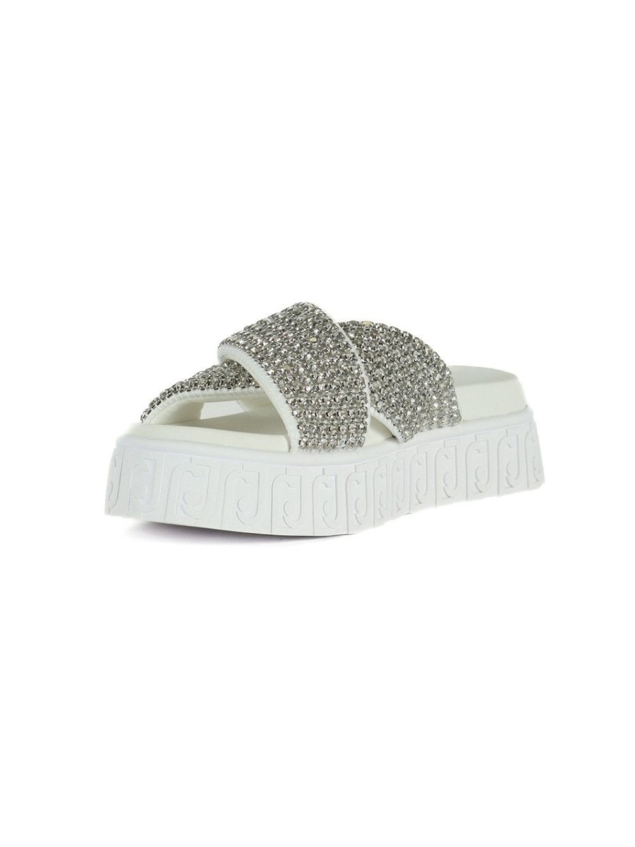 Donna LIU JO | Sandali Lovely Sandal 02 Con Strass Bianco