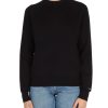 Donna CALVIN KLEIN | Maglia Girocollo In Misto Cotone E Lana Nero