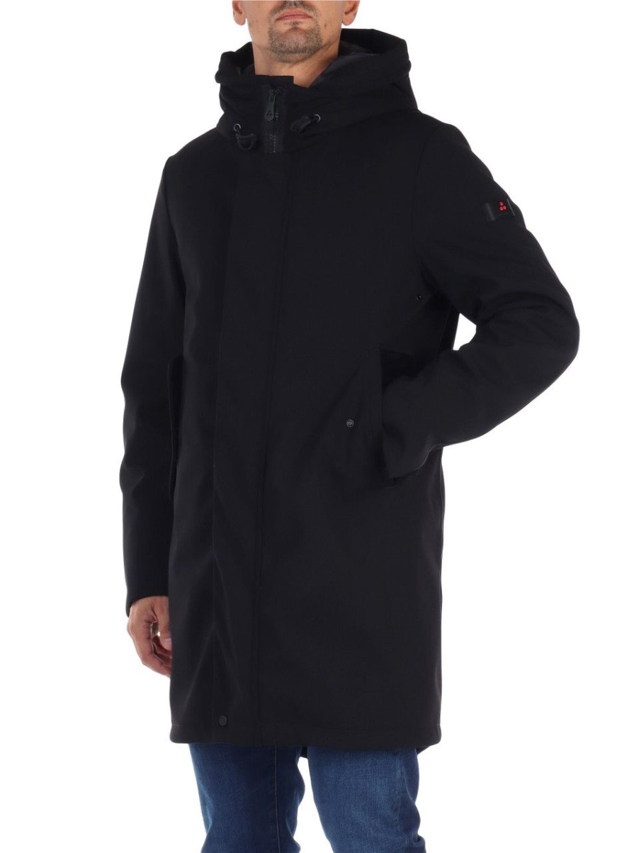 Uomo PEUTEREY | Parka Water Repellent Kasa Nd 03 Primaloft Insulation Nero