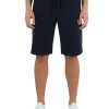 Uomo EA7 | Pantaloncino Sportivo In Misto Viscosa Con Stampa Logo Blu