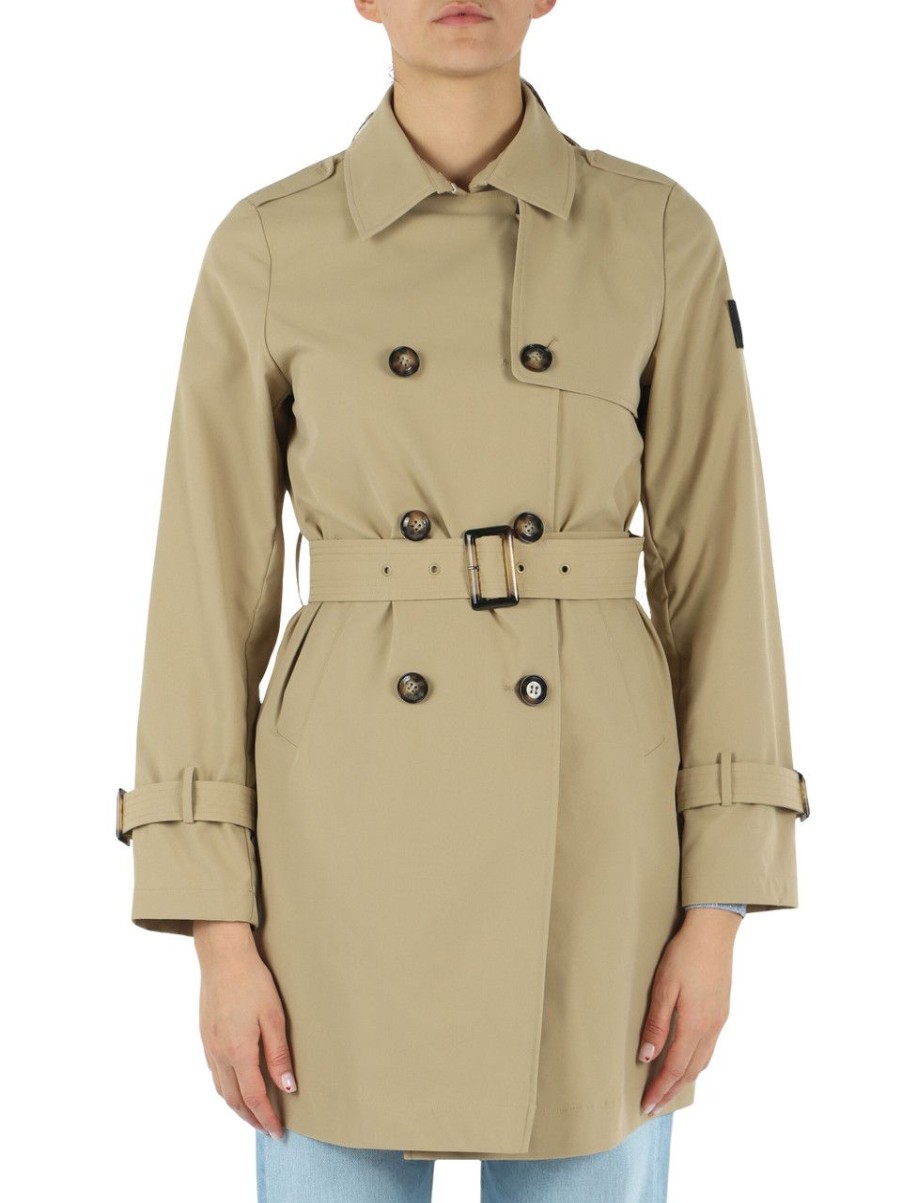 Donna DEKKER | Trench Bormida Uw Con Patch Logo Beige