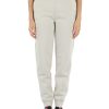 Donna CALVIN KLEIN | Pantalone Sportivo Felpato Con Scritta Logo Grigio