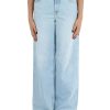 Donna REPLAY | Pantalone Jeans Cinque Tasche Cary Wide Leg Celeste