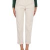 Donna PESERICO | Pantalone In Cotone Stretch Con Pinces Beige