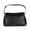 Donna CALVIN KLEIN | Borsa A Spalla Morbida Con Placca Logo Nero