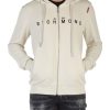 Uomo RICHMOND | Felpa Regular Fit Con Zip E Cappuccio In Cotone Beige