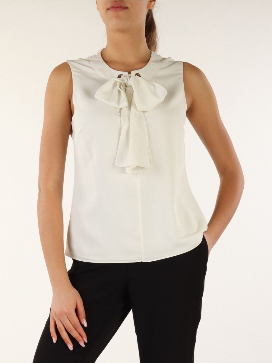 Donna NENETTE | Blusa In Crepe Fae Panna