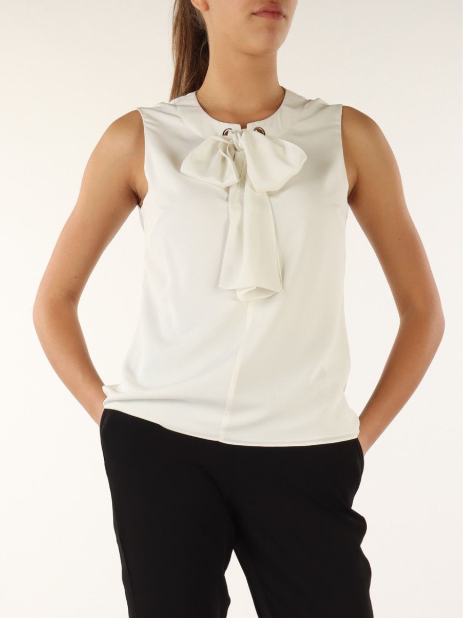 Donna NENETTE | Blusa In Crepe Fae Panna