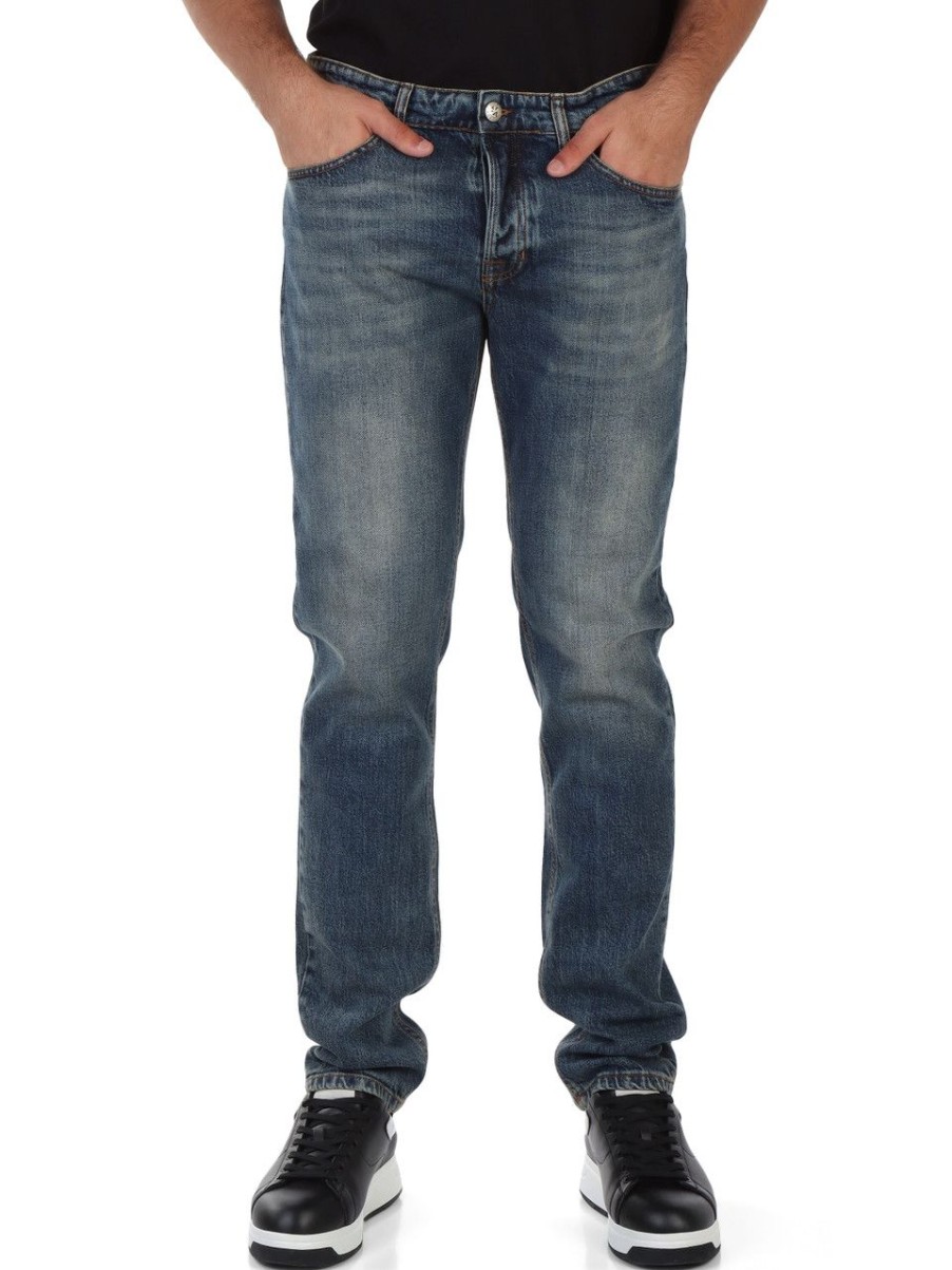 Uomo RICHMOND | Pantalone Jeans Cinque Tasche Sid Regular Fit Bianco