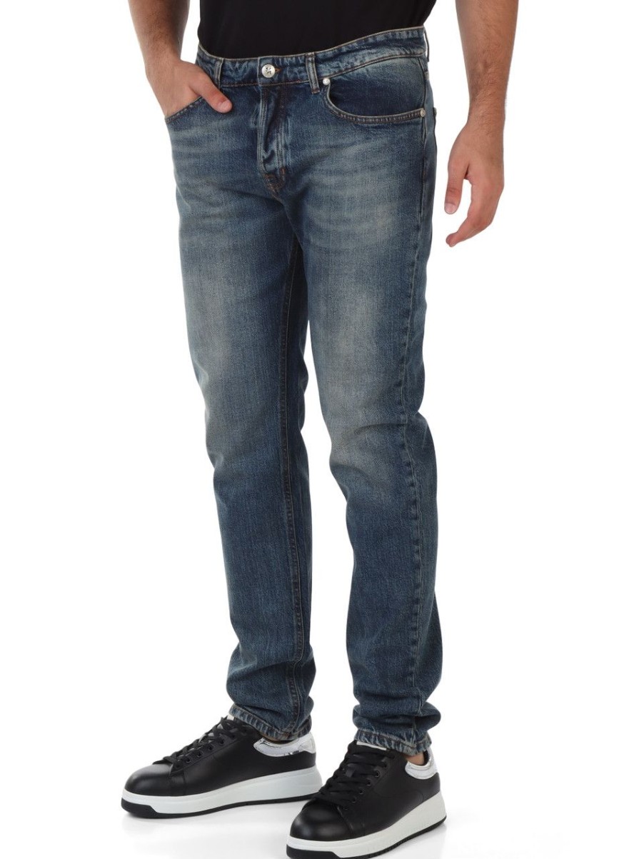 Uomo RICHMOND | Pantalone Jeans Cinque Tasche Sid Regular Fit Bianco