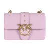 Donna PINKO | Borsa A Tracolla In Pelle Love One Mini Cl. Viola Chiaro