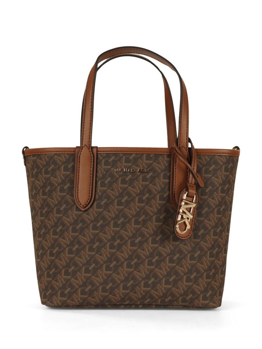 Donna MICHAEL MICHAEL KORS | Borsa Tote Eliza Extra Small Con Stampa Logo Marrone