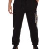 Uomo MOSCHINO UNDERWEAR | Pantalone Sportivo In Cotone Felpato Con Scritta Logo Nero