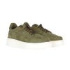 Uomo BARRACUDA | Sneakers In Nabuk Con Scritta Logo Verde