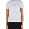 Donna REPLAY | T-Shirt In Cotone Con Dettaglio Chain Rimovibile Bianco