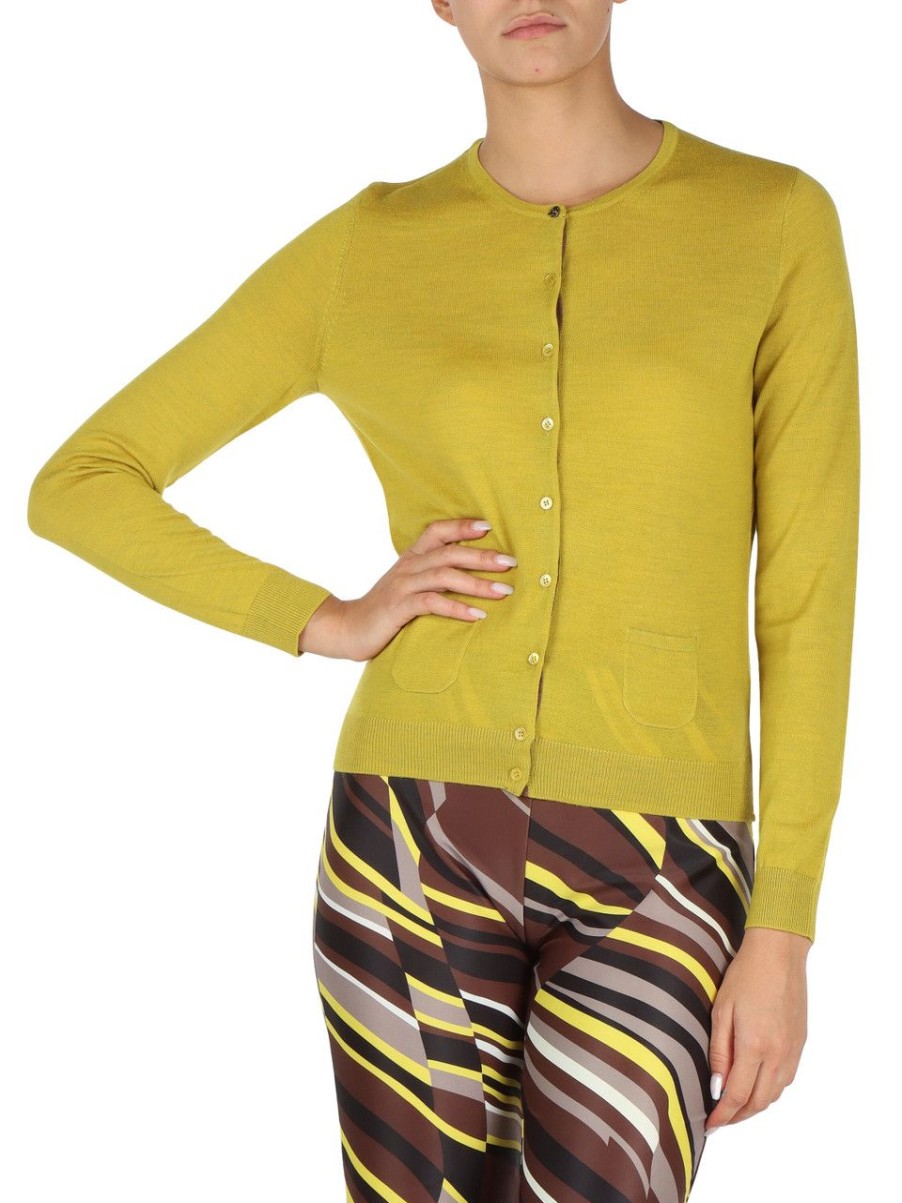 Donna MALìPARMI | Cardigan Colours Of The World In Lana Giallo