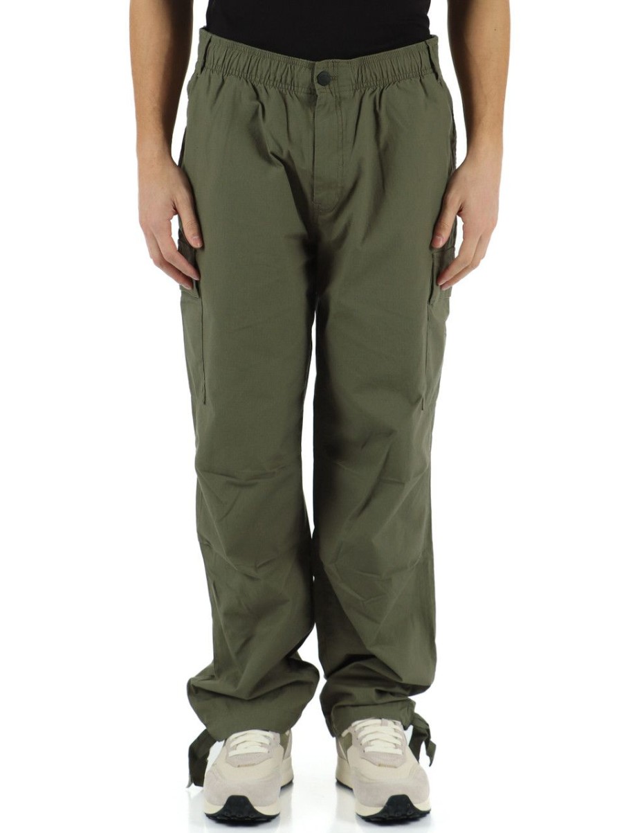 Uomo CALVIN KLEIN JEANS | Pantalone Cargo In Cotone Stretch Verde Militare