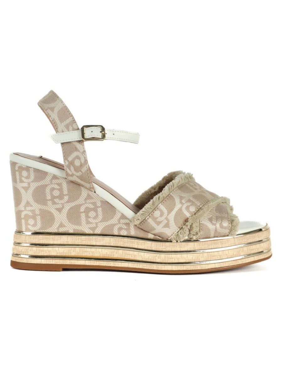 Donna LIU JO | Sandali Con Zeppa Karen 04 Beige