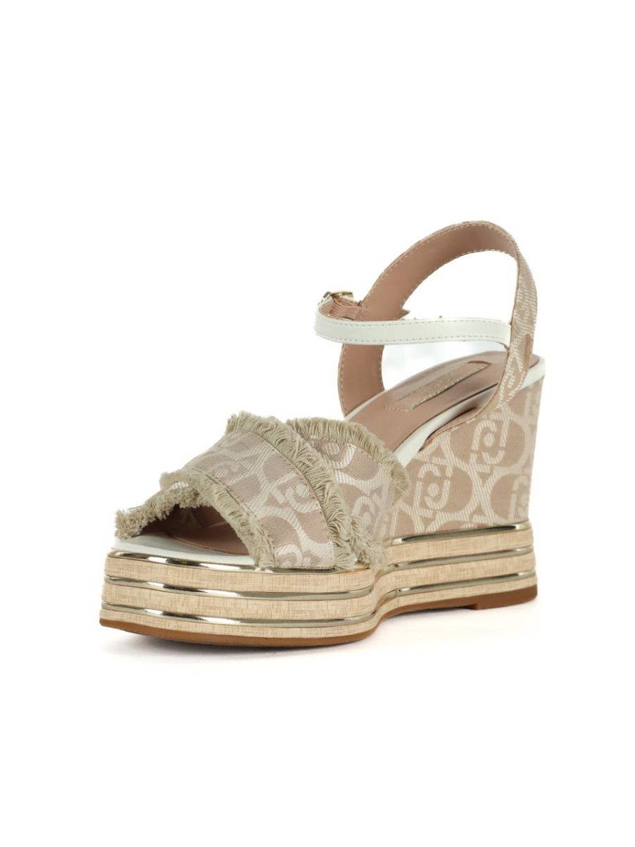 Donna LIU JO | Sandali Con Zeppa Karen 04 Beige