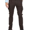 Uomo DANIELE ALESSANDRINI | Grey: Pantalone Cargo In Cotone Stretch Marrone