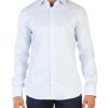 Uomo MICHAEL MICHAEL KORS | Camicia Slim Fit In Cotone Stretch Celeste