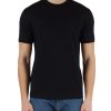 Uomo EMPORIO ARMANI | T-Shirt Essential Cotone Con Logo Impresso Blu