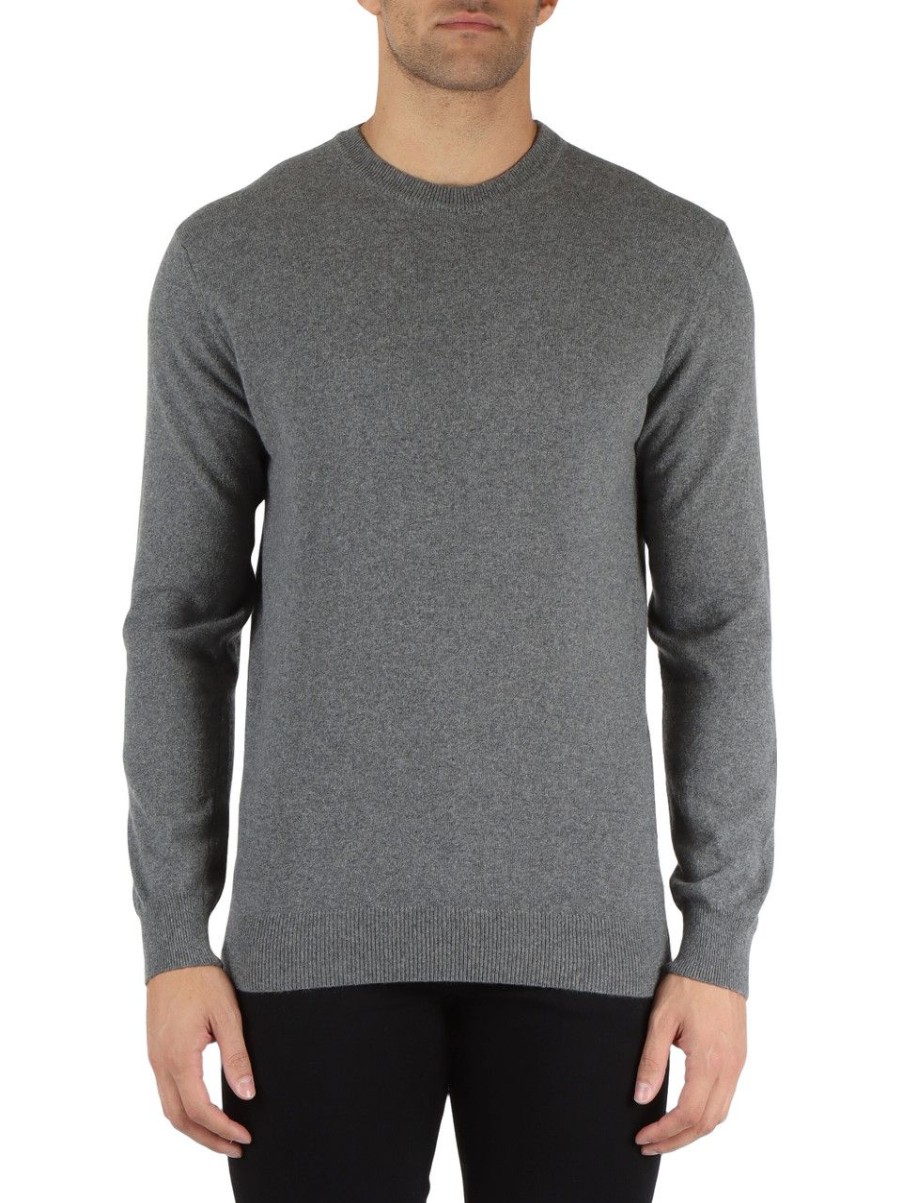 Uomo REFABRICS | Maglia Girocollo In Cashmere Grigio