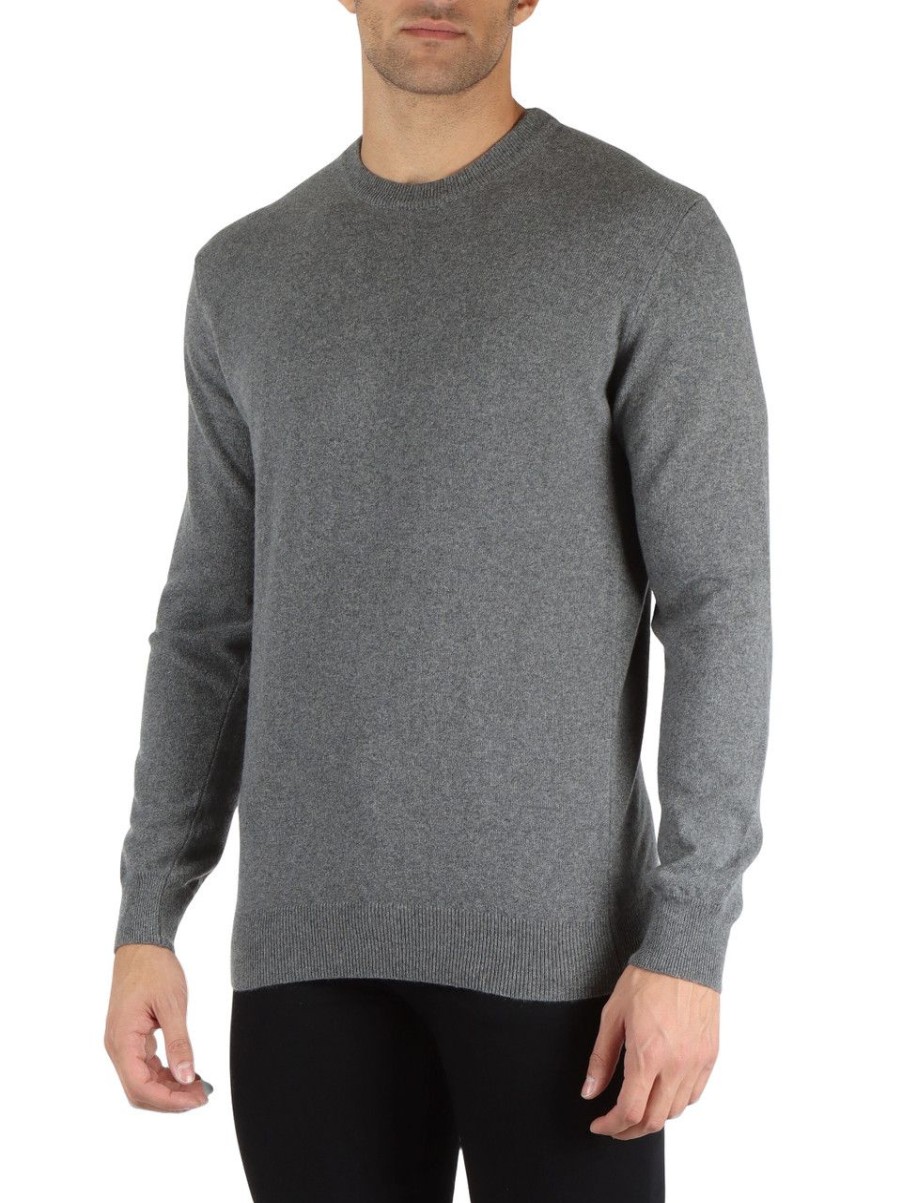 Uomo REFABRICS | Maglia Girocollo In Cashmere Grigio