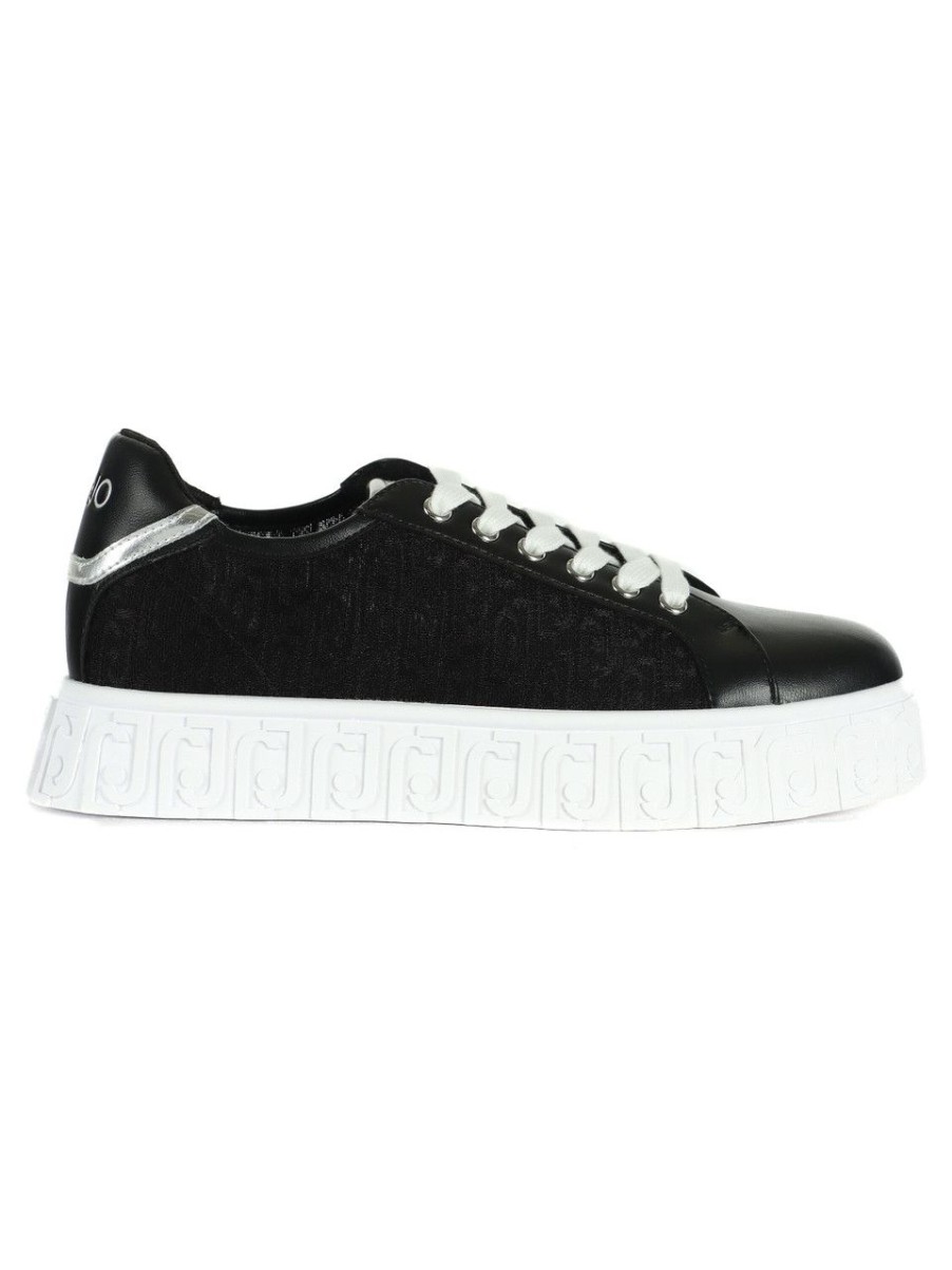 Donna LIU JO | Sneakers Lovely 02 Con Ricamo Logo Nero