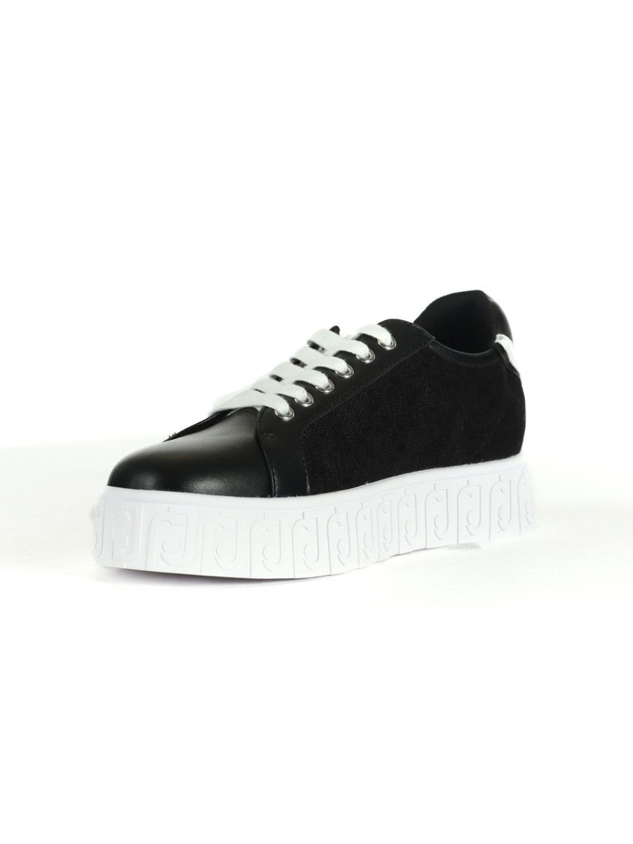 Donna LIU JO | Sneakers Lovely 02 Con Ricamo Logo Nero