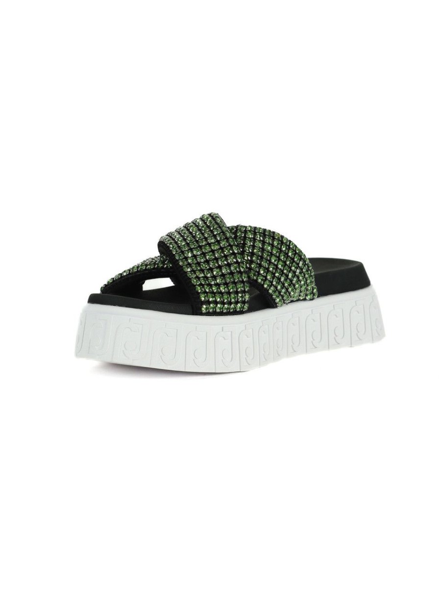 Donna LIU JO | Sandali Lovely Sandal 02 Con Strass Verde