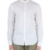 Uomo QB24 | Camicia In Cotone Seersucker Paris Bianco