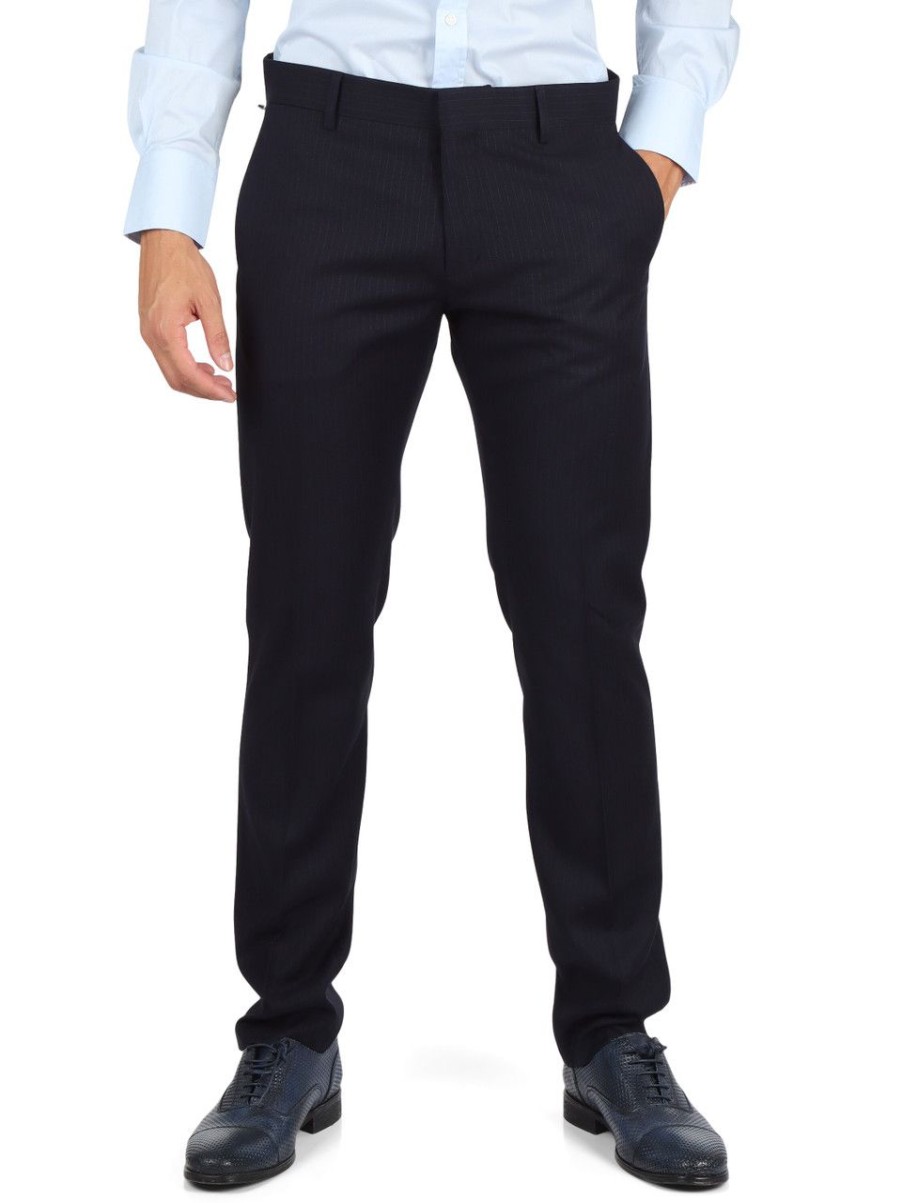 Uomo ANTONY MORATO | Pantalone In Misto Viscosa Bonnie Slim Fit Blu Scuro