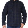 Uomo FRED MELLO | Giacca Camicia In Misto Lana Vergine Blu Scuro