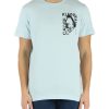 Uomo CALVIN KLEIN JEANS | T-Shirt In Cotone Con Stampa Logo Frontale Celeste