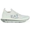 Uomo EA7 | Sneakers In Tessuto Con Stampa Logo Bianco