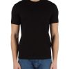 Uomo EMPORIO ARMANI | T-Shirt Essential Cotone Con Logo Impresso Nero